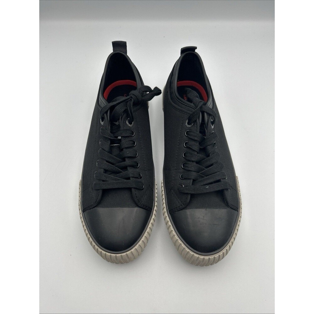 Levi’s 521 Sneaker Men’s Size 8 Low Top Black Charcoal Lace Up Shoe Levi Logo